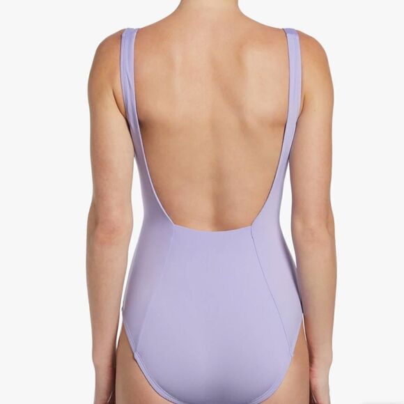 Nike Women's Essential Solid U Back One Piece Swimsuit-Size Large - Picture 2 of 9